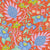 Tilda Fabric FLOWERTANGLE PERSIMMON from Bloomsville Collection, TIL100505
