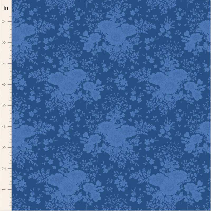 SOMETHING BLUE Collection by TILDA, Fabric ISOLDE NIGHT, TIL100673