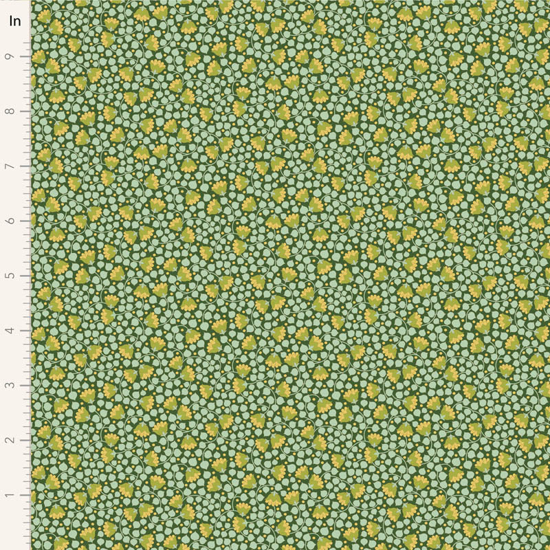 Fabric WALLFLOWER BLENDERS, BELLFLOWER PINE by TILDA, TIL110127