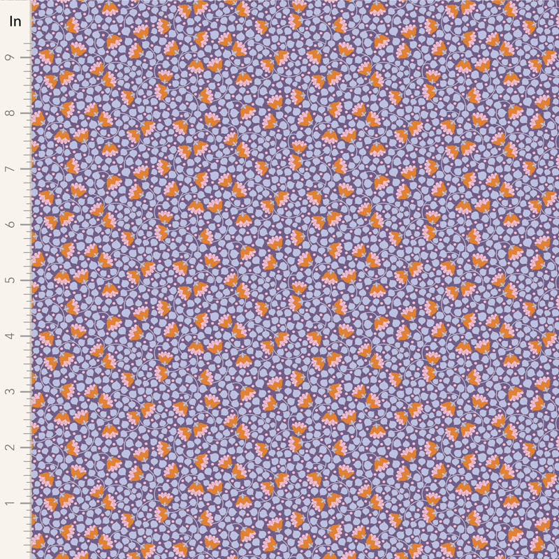 Fabric WALLFLOWER BLENDERS, BELLFLOWER THRISTLE by TILDA, TIL110137