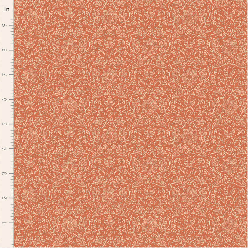 Fabric, LILA CORAL BLENDER for SONGBIRD Collection by TILDA, TIL110152