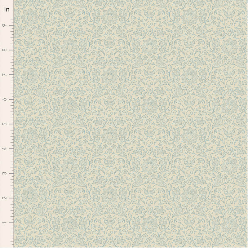 Fabric, LILA LIGHT BLUE BLENDER for SONGBIRD Collection by TILDA, TIL110156