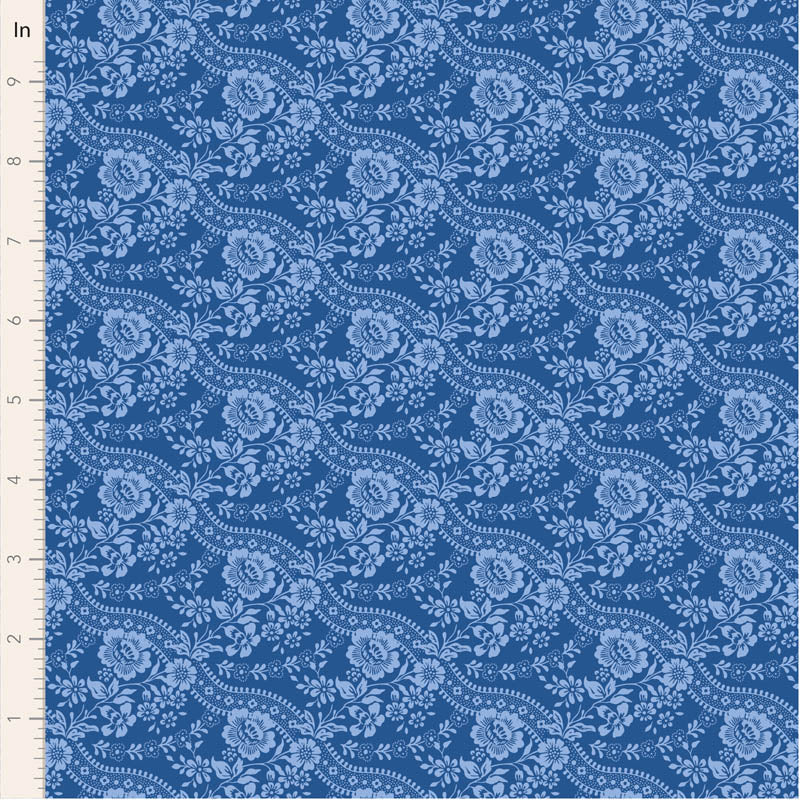 Fabric CELESTE DENIM, A BLENDER for SOMETHING BLUE Collection by TILDA, TIL110168