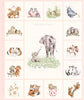 Quilting Fabric PALE PINK ELEPHANT PANEL 36in MAS11125-P by Hannah Dale from the Bramble Patch Collection from Maywood Studio