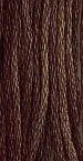 The Gentle Art's Sampler Threads Hand Dyed Embroidery Floss, 100% cotton, DARK CHOCOLATE 1170, 5 yds