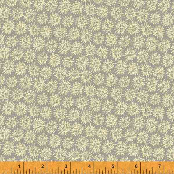 Quilting Fabric BURST from Traveler Collection by Jeanne Horton. 52916-2 Heathered Gray