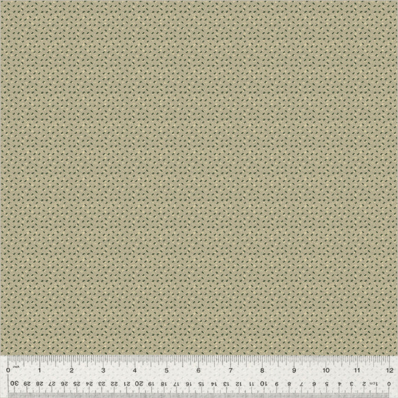 Fabric DITSY DASH OAT BRAN from GARDEN TALE Collection by Jeanne Horton 53827-11