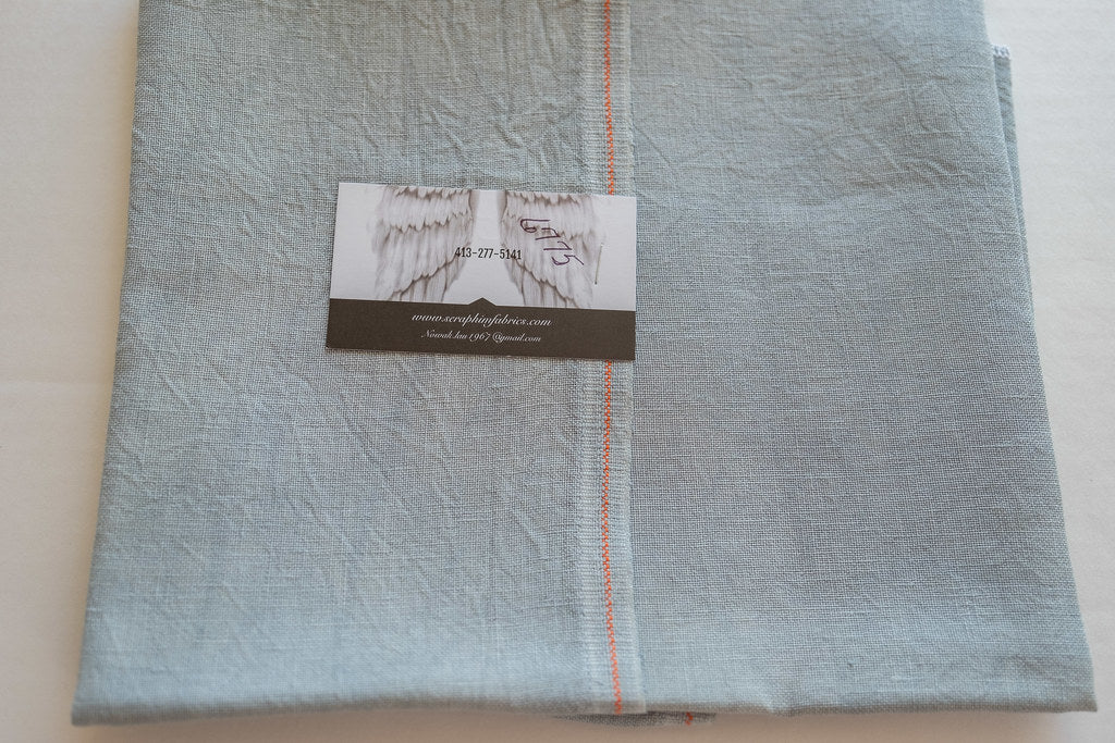 Seraphim Hand-Dyed Embroidery Belfast Linen FROSTED SAGE for Cross Stitch and Embroidery, 32count, 18"x26" Piece