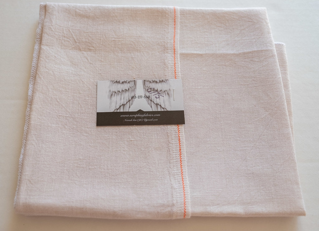 Seraphim Hand-Dyed Embroidery Belfast Linen for Cross Stitch and Embroidery, 32 count WINTER WHITE 18"x26" Piece