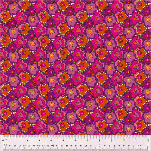 Cotton Fabric 54303D-4 POP Magenta from Twilight Collection by Sally Kelly for Windham Fabrics
