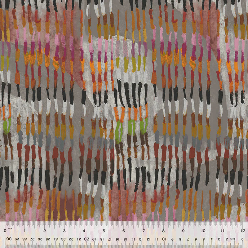 Sketchbook #21, FEATHER, 54547D-4 PHEASANT, Quilting Fabric from Marcia Derse for Windham