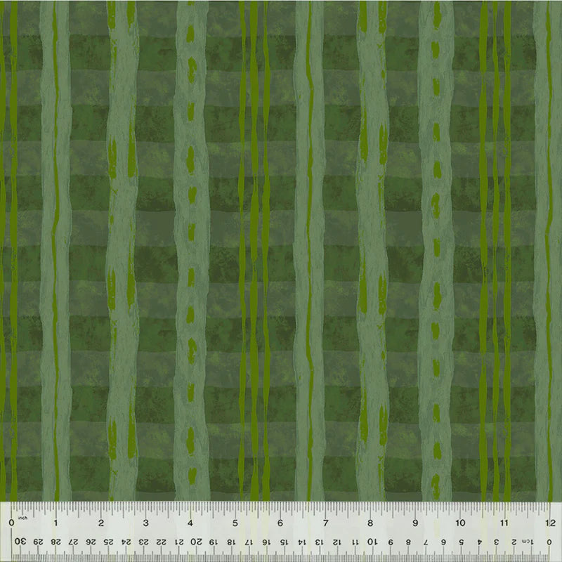 Sketchbook #21, RIBBONS, 54553D-25 GRASSY Quilting Fabric from Marcia Derse for Windham Fabrics