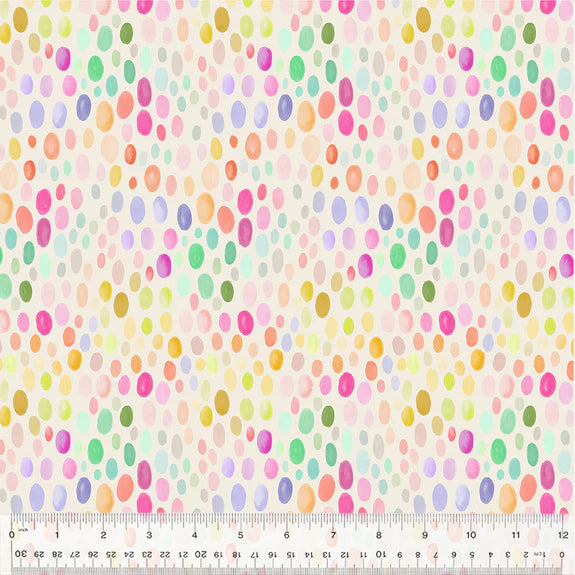 Cotton Fabric COCCOON 54655-10 White, Insectarium Collection by Tamara Kate for Windham