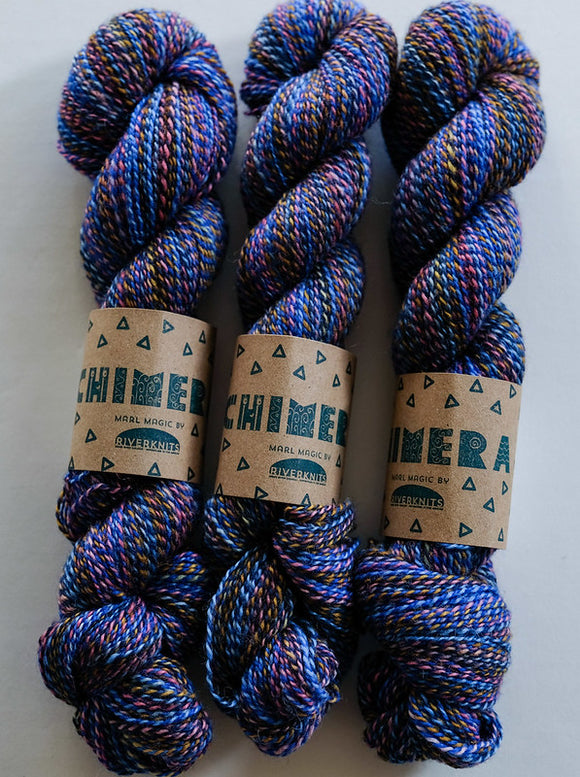 RIVERKNITS Yarn CHIMERA 4-PLY, MY OTHER BOAT IS A YACHT, British Bluefaced Leicester Wool