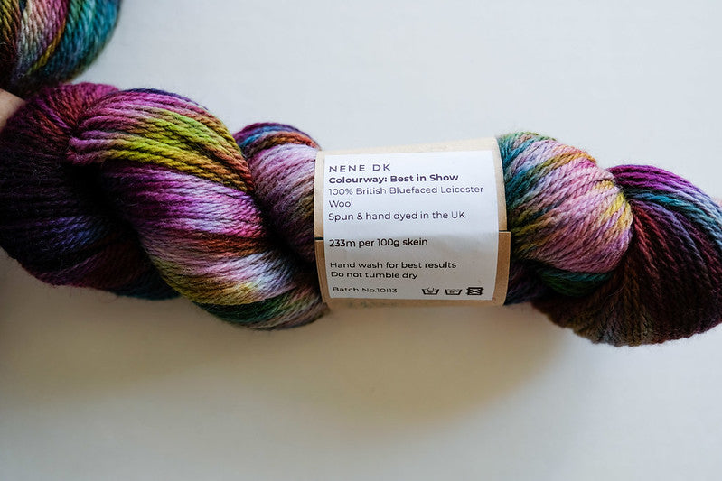 RIVERKNITS Yarn NENE DK, BEST IN SHOW, Bluefaced Leicester Wool