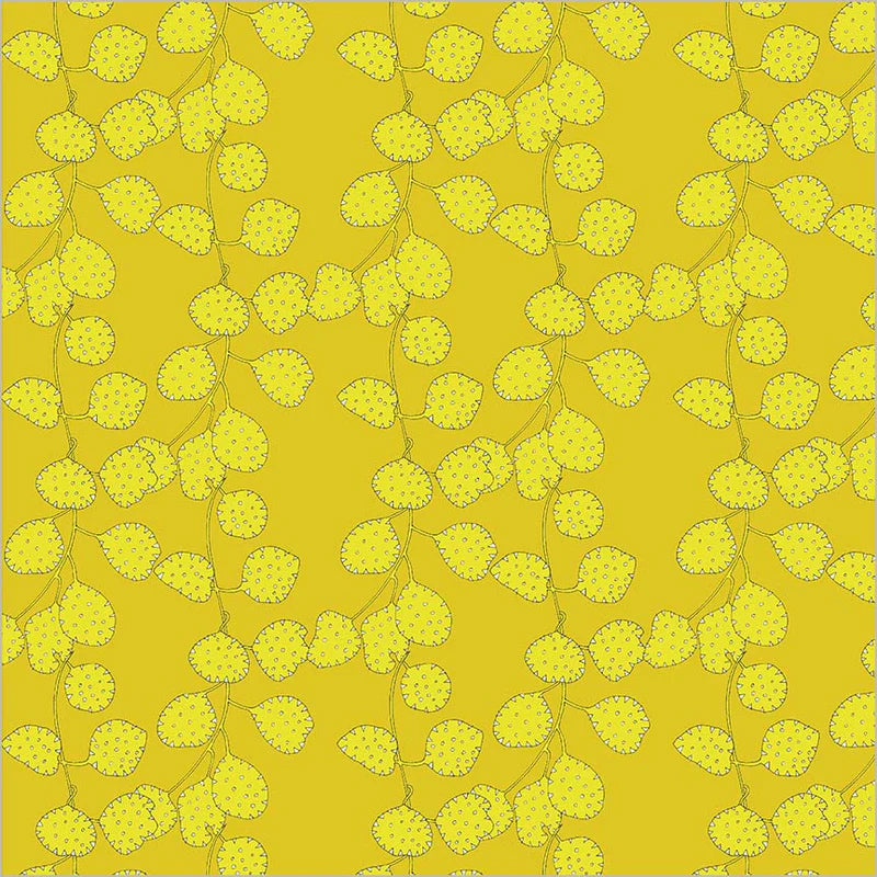 Cotton Fabric HONESTY 54979D-11 Sunglow from SUNSHINE Collection by Sally Kelly for Windham
