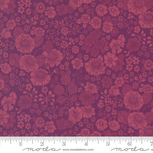 Cotton Fabric CHELSEA GARDEN Plum 33745 20 by Moda Fabrics