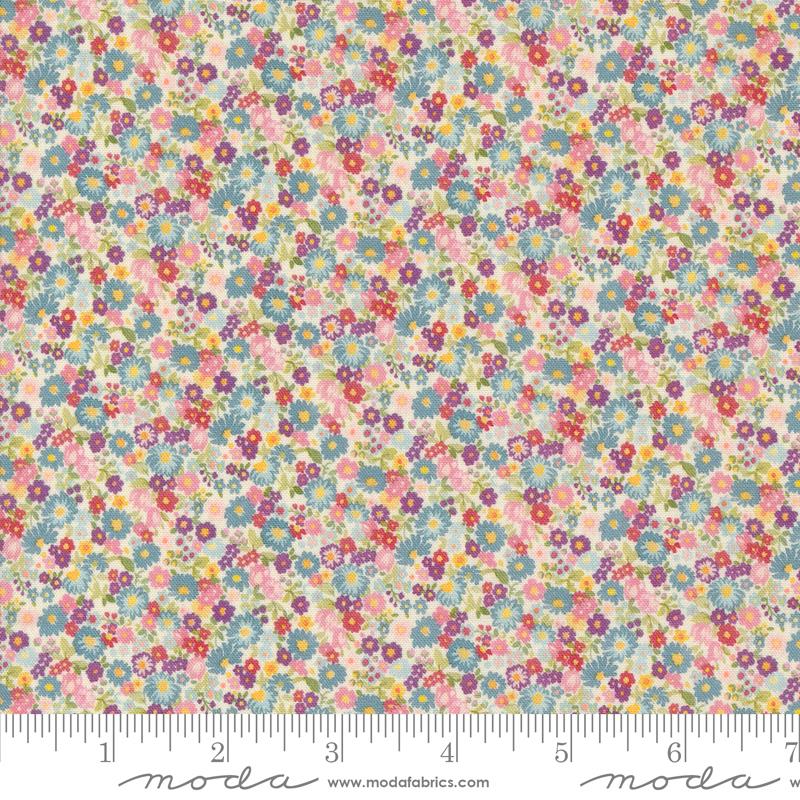 Cotton Fabric CHELSEA GARDEN Porcelain Multi 33746 11 by Moda Fabrics