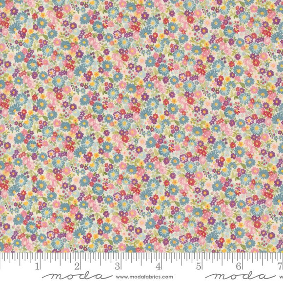 Cotton Fabric CHELSEA GARDEN Porcelain Multi 33746 11 by Moda Fabrics