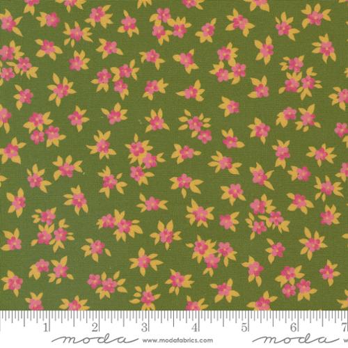 Cotton Fabric CHELSEA GARDEN Lichen 33749 18 by Moda Fabrics