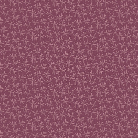 Fabric ROOTS Color RASPBERRY PUDDING from English Garden Collection by Edyta Sitar for Andover, A-798-P