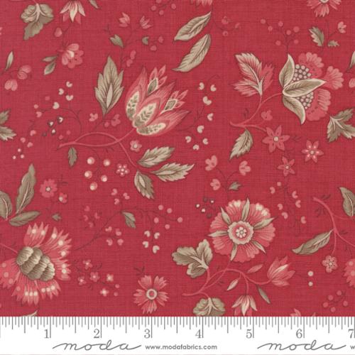 Cotton Fabric, Joie De Vivre ROUGE 13982 13 by French General for Moda Fabrics