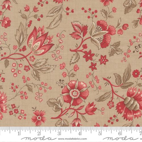 Cotton Fabric, Joie De Vivre ROCHE 13982 15 by French General for Moda Fabrics