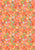 GLOW in the DARK Fabric CORALLY FLOWERS SMALL Orange from Ocean Glow Collection By Lewis and Irene D#A783 C#2