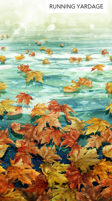 Fabric PANEL DP28056-66from AUTUMN BREEZE Collection by Deborah Edwards and Melanie Samra for Northcott