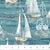 Fabric LARGE SAIL BOATS Medium Blue Multi from SMOOTH SALING Collection by Deborah Edwards for Northcott, DP28908-44
