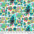 Fabric LEMON-BLUE, from COLORI Collection by Este McLeod, PWES036.BLUE