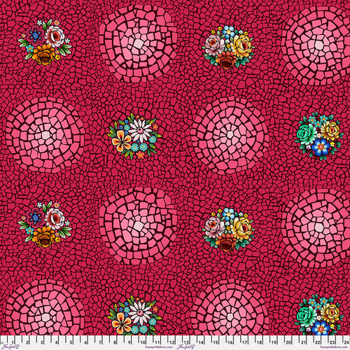 Fabric LORENZO-ROSE by Odile Bailloeul from Murano Collection for Free Spirit Fabrics PWOB096.ROSE