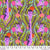 Fabric NECK FOR DAYS, color MYSTIC from EVERGLOW collection, PWTP203.MYSTIC, from Tula Pink for Free Spirit