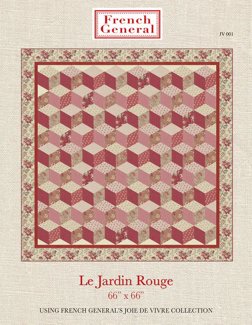 French General QUILT PATTERN Le Jardin Rouge G FG JV001
