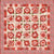 Fabric RED - VINTAGE, PWTH229.RED, from Palette RED Collection Designed by Tim Holtz