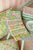 Fabric, 5 Fat 1/4s (20" X 22") bundle from Tilda, SONGBIRD Collection GREEN, TIL300253
