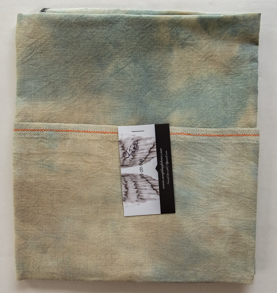 Seraphim Hand-Dyed Embroidery Linen WATER SPIRIT for Cross Stitch and Embroidery Belfast 32 count, 18"x13" Piece