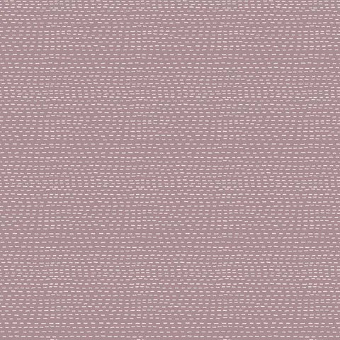 Fabric DV7439 STITCH ON PURPLE, from SLOW AND STEADY Collection by Anni Downs for Devonstone, Australia