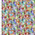 Fabric HORSE STAMPEDE, MULTI, from Whimsical West by Connie Haley for 3 Wishes, # 20276-MLT-CTN-D