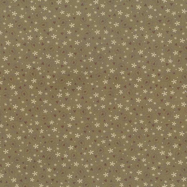Quilting FABRIC from Lecien, One Stitch At a Time Collection by Lynnette Anderson. 35077-11 Tiny Flowers and Hearts