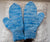Hand-knit Mittens from Malabrigo Chunky yarn, Color: Blue Surf.