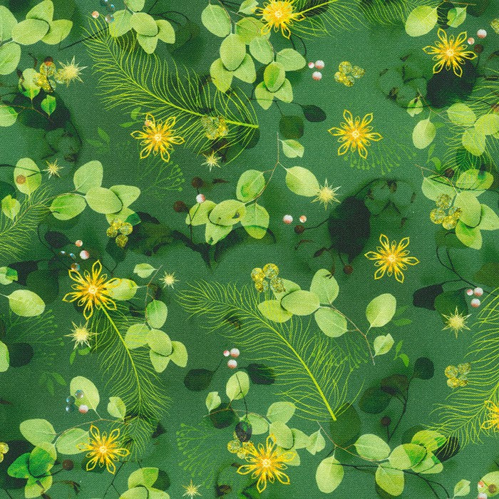 Quilting Fabric AIND-21194-224 EVERGREEN by Lara Skinner from Festive Beauty for Robert Kaufman