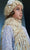 Knitted Scarf--Amelie, White/Tan