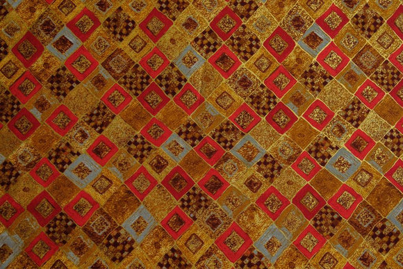 Fabric SRKM-17184-3 Red from Gustav Klimt Collection, from Robert Kaufman