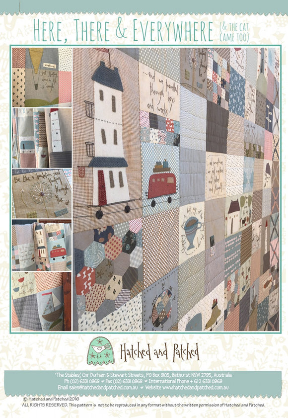 Pattern Book Here, There, and Everywhere from Hatched and Patched, HAPA406