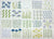 French General Embroidery Sampler pre-printed design on linen Jardin de Fleurs BLUE