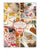 Cotton Tea Towel, Woven, Maroon border, with 16 count Aida Insert, for Cross Stitch Projects from CREATION POINT DE CROIX magazine