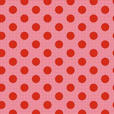 Fabric from Tilda, DOTs Collection, Medium Dots Salmon 130028