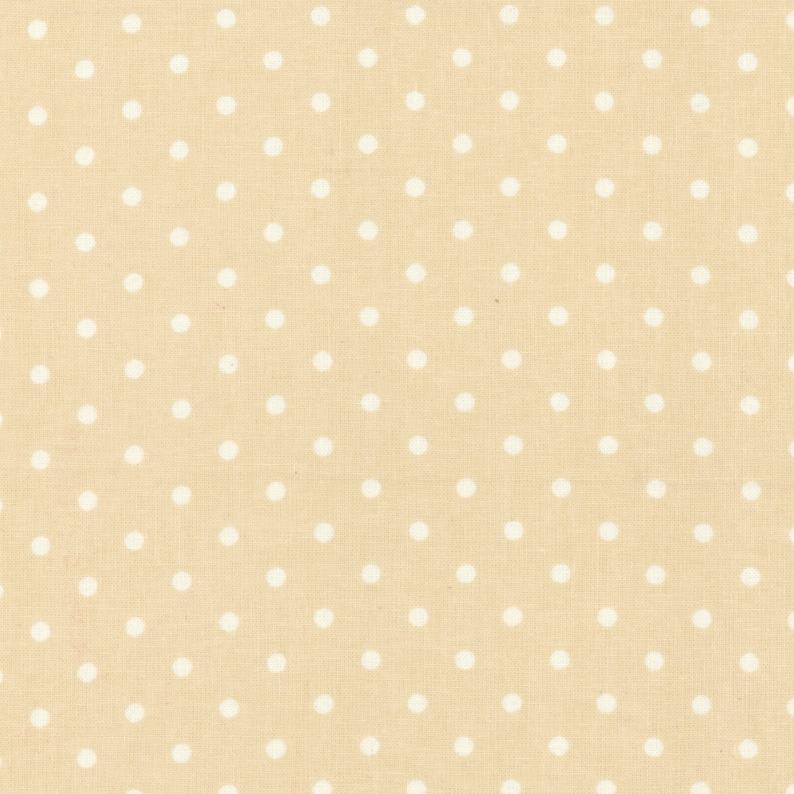 Quilting FABRIC from Lecien, DURHAM Collection 2019, #31930 -10, white  Polka Dots